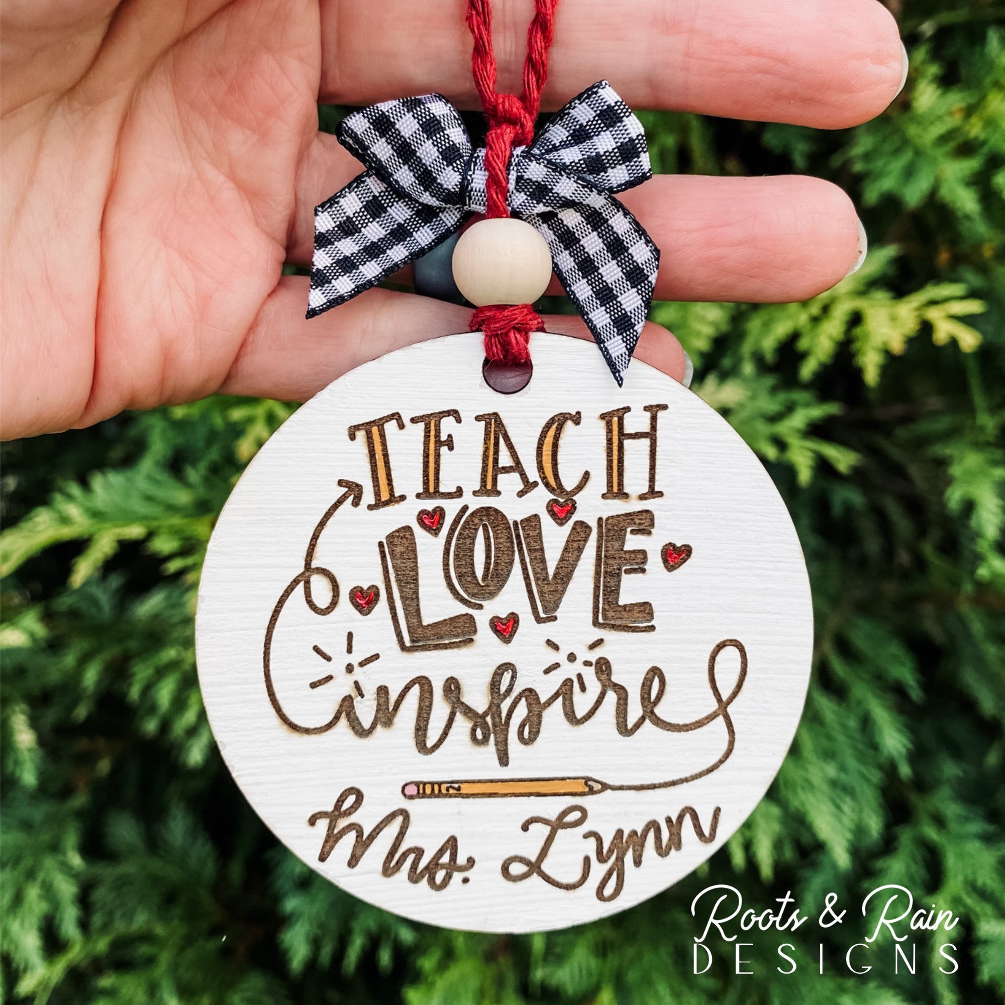 Personalized Teacher Ornaments