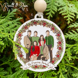 **New** HAND-PAINTED Personalized “Our Little Family” Christmas Ornaments
