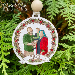 **New** HAND-PAINTED Personalized “Our Little Family” Christmas Ornaments