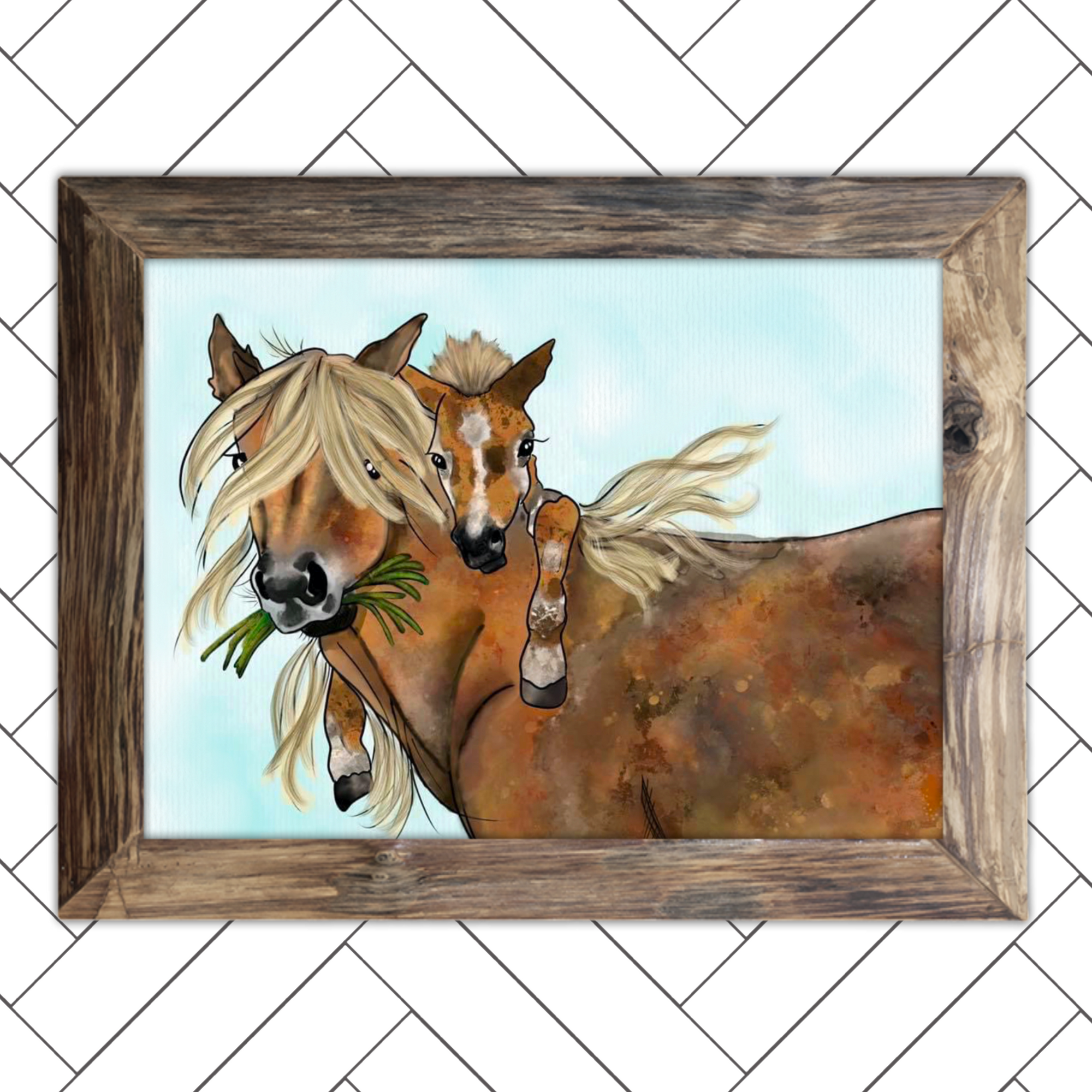No One Like Mama (Horse/Foal) Print
