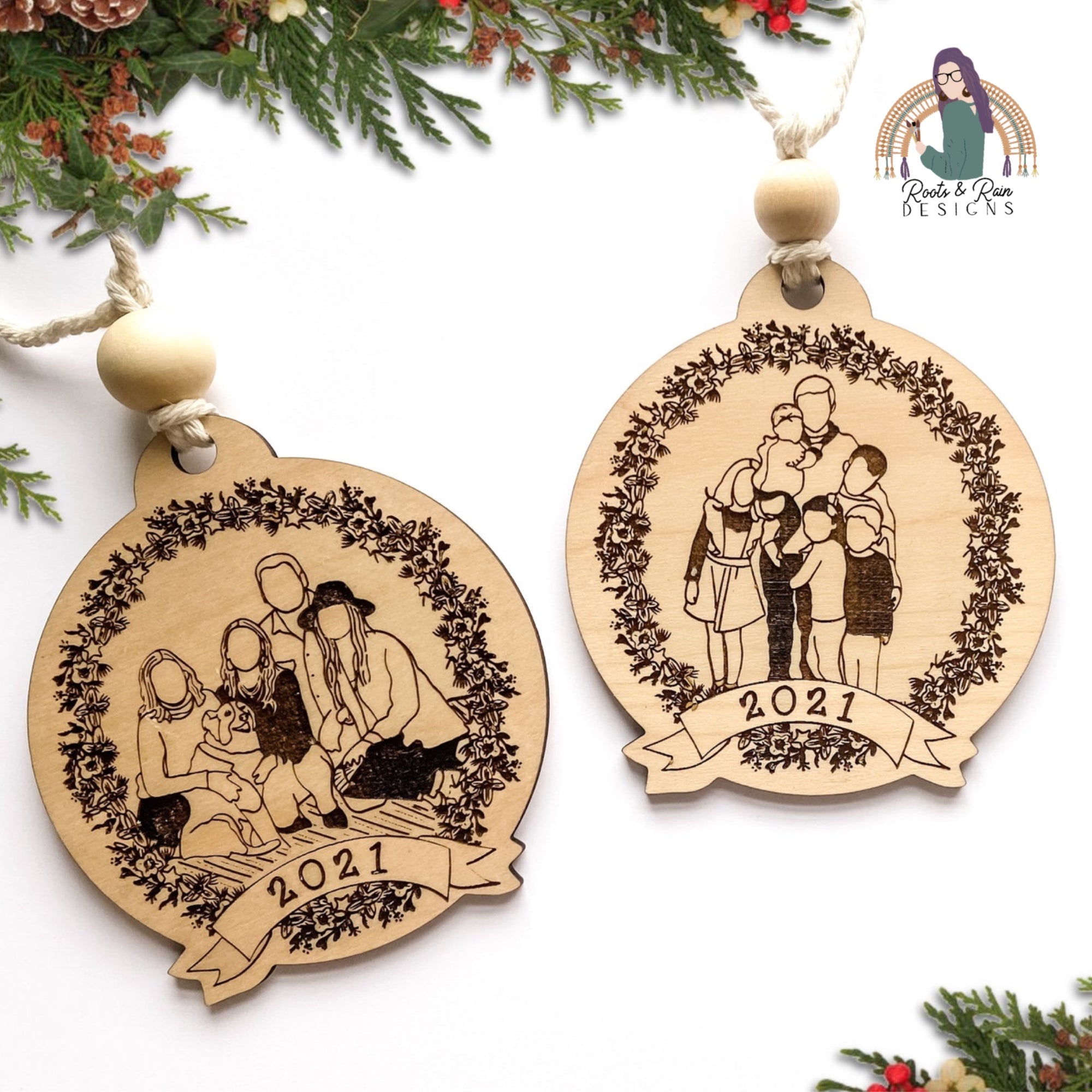 Personalized “Our Little Family” Christmas Ornaments